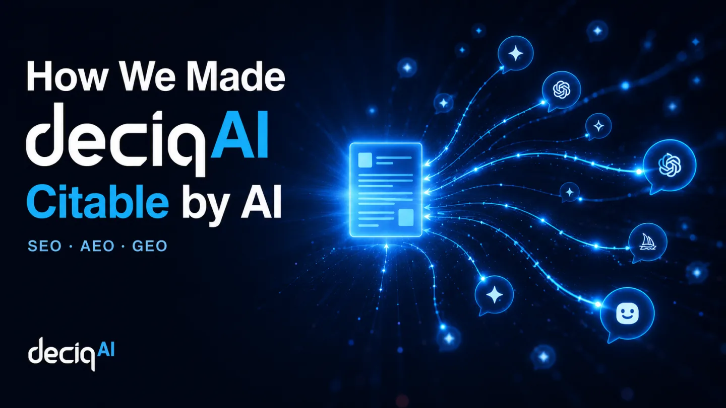 How We Made deciqAI Citable by AI (and How You Can Too)